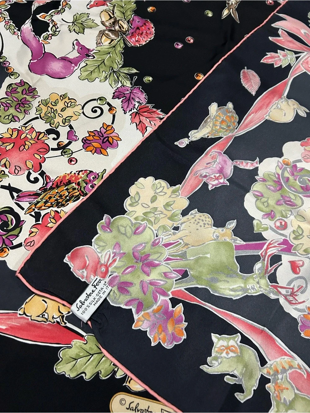 Salvatore Ferragamo Large Silk Scarf